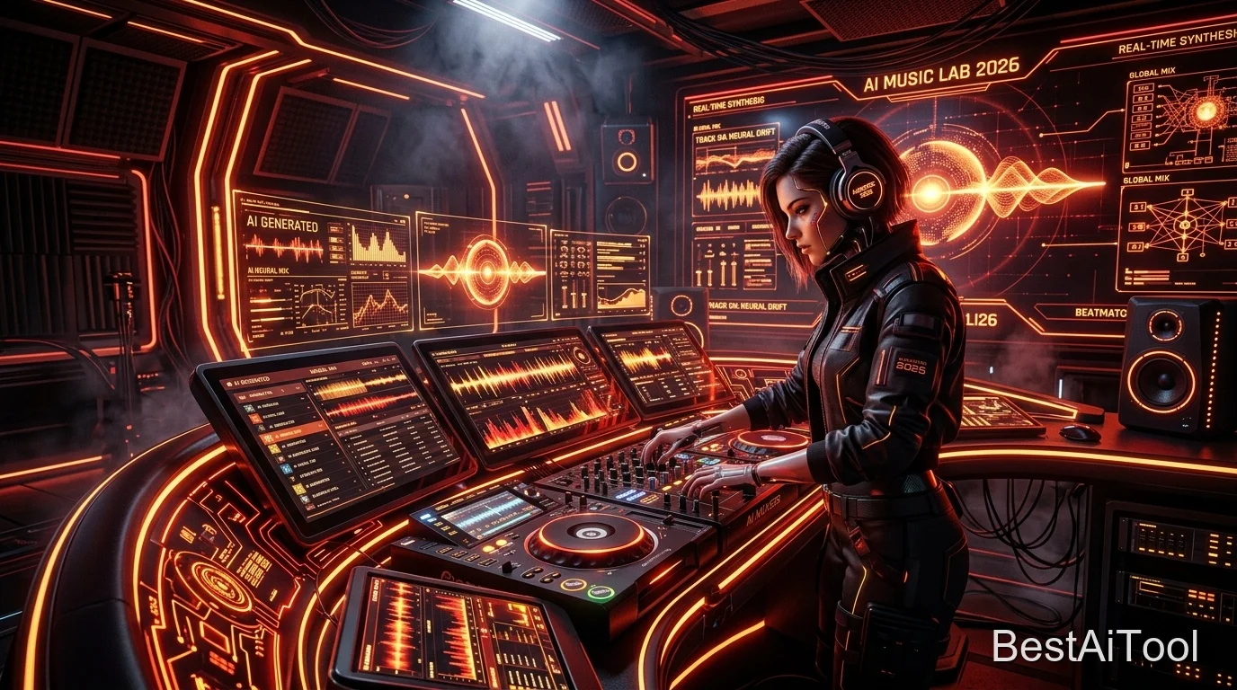 DJ setup and music production