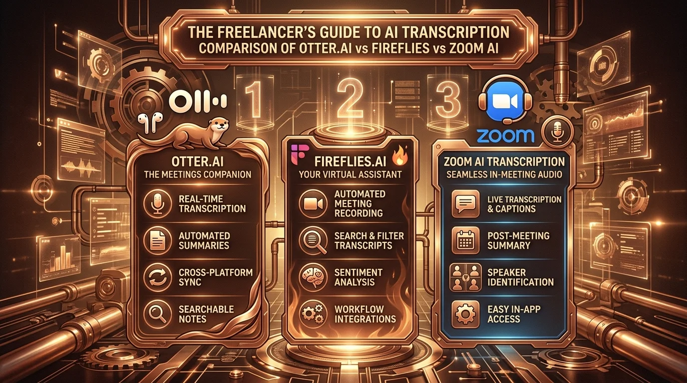 AI transcription tools comparison for freelancers